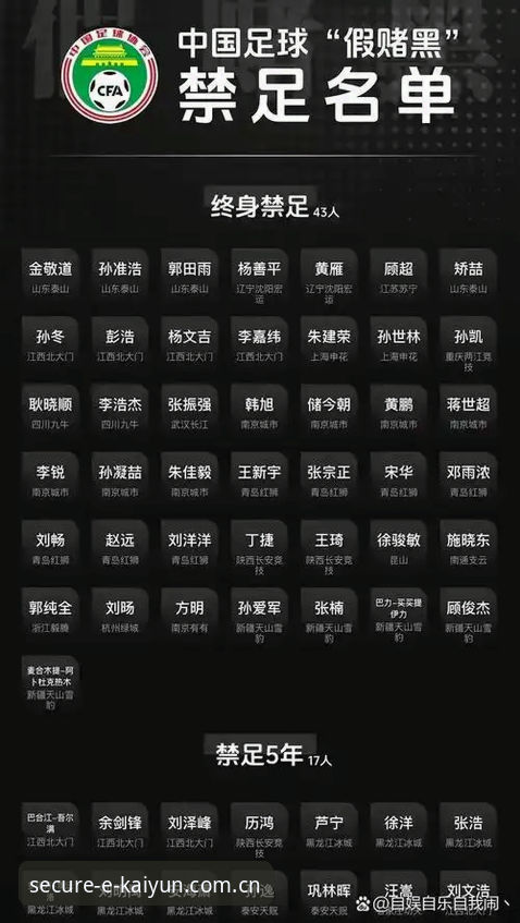 Kaiyun官方版本功能详解 中国足协第三批禁足名单公布,Kaiyun官方版本功能详解带你深度解读17人终身禁足背后